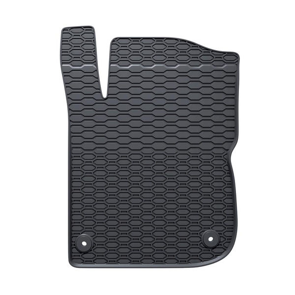 Tapis de sol en caoutchouc adapté pour Peugeot 208 Hayon (2012-2018) - tapis de voiture - noir - 4 pcs.