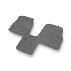 Tapis de Sol Velours adapté pour Kia Carnival I Monospace (1999-2006) - Premium tapis de voiture - gris