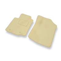 Tapis de Sol Velours adapté pour Citroen C1 II (2014-2021) - Premium tapis de voiture - beige