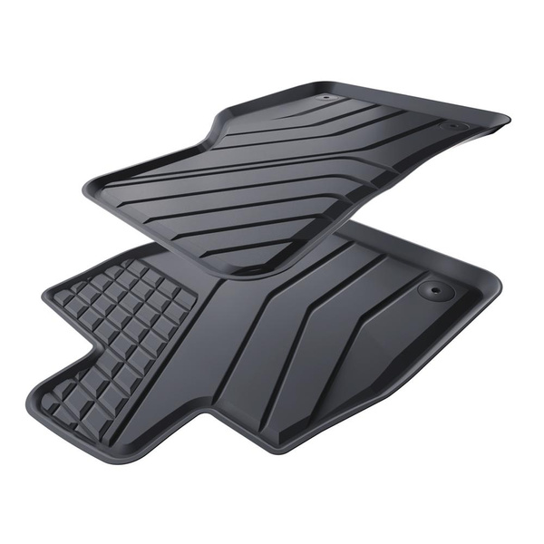 Tapis de sol en TPE adapté pour Volkswagen Golf Sportsvan Monospace (2014-2020) - tapis de voiture - noir