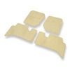 Tapis de Sol Velours adapté pour Land Rover Range Rover III SUV (2001-2012) - Premium tapis de voiture - beige