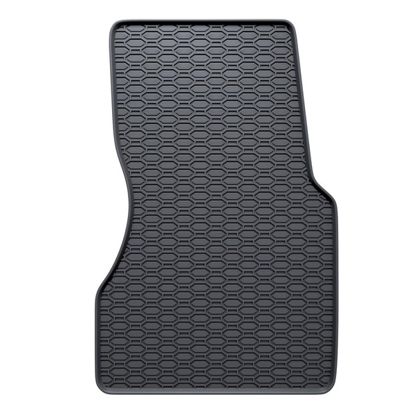 Tapis de sol en caoutchouc adapté pour Smart Fortwo III Hayon (2014-2019) - tapis de voiture - noir - 2 pcs.