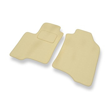 Tapis de Sol Velours adapté pour Fiat Panda III (2012-....) - Premium tapis de voiture - beige