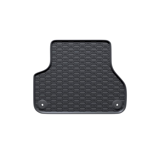 Tapis de sol en caoutchouc adapté pour Audi A4 B9 Avant, Berline (2015-2023) - tapis de voiture - noir - 4 pcs.