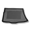 Tapis de coffre adapté pour Kia Ceed II Hayon (05.2012-05.2018) - bac de coffre - protection de coffre voiture - coffre inférieur (sans rangement)