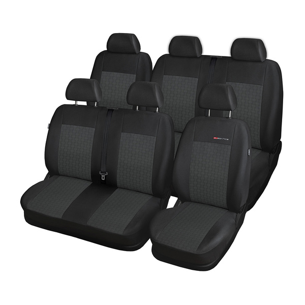 Housses de siège sur mesure adaptées pour Fiat Ducato III Van (2014-....) 7 places - housse siege voiture - couverture siege - E1