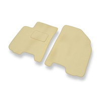 Tapis de Sol Velours adapté pour Daewoo Kalos (2002-2011) - Premium tapis de voiture - beige