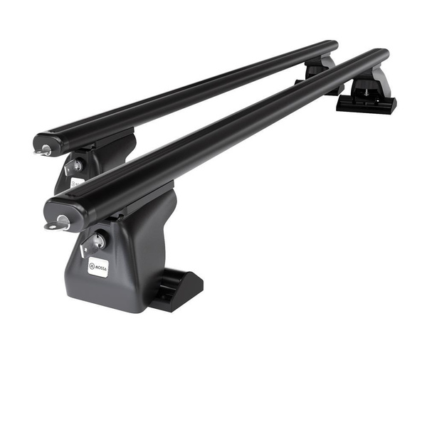 Barres de toit en aluminium adapté pour Kia Carnival mk II Monospace (2002-2005) - Porte-Bagages de Voiture noir - profil T