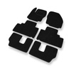 Tapis de Sol Feutres adapté pour Ford Galaxy III (2006-2015) - tapis de voiture - noir