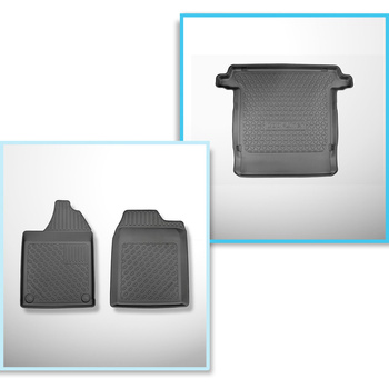 Kit tapis de coffre et tapis de voiture TPE pour: Aixam Crossline Crossover (200