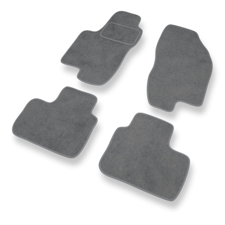 Tapis de Sol Velours adapté pour Alfa Romeo 156 I (1997-2003) - Premium tapis de voiture - gris