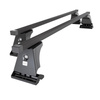 Barres de toit en acier adapté pour Mazda 6 mk I Berline (2002-2007) - Porte-Bagages de Voiture noir - points de montage - (suivant le modèle de voiture ils peuvent se situer à différents endroits)