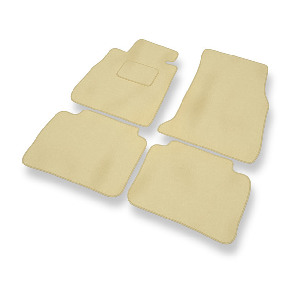 Tapis de Sol Velours adapté pour BMW 4 F32, F36 Coupé, Gran Coupé (2014-2021) - Premium tapis de voiture - beige