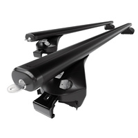 Barres de toit en aluminium adapté pour BMW X2 F39 SAC (2018-2023) - Porte-Bagages de Voiture noir - rails intégrés