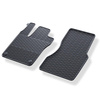 Tapis de sol en caoutchouc adapté pour Smart Fortwo III Hayon (2014-2019) - tapis de voiture - noir - 2 pcs.