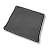 Tapis de coffre adapté pour Opel Vivaro B Van (09.2014-02.2019) - bac de coffre - protection de coffre voiture - version pour le transport de passagers (break / tour); derriere 3e rangée de sieges; version longue (Long); sièges non coulissants, montés sur