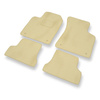 Tapis de Sol Velours adapté pour Audi TT I 8N (1998-2006) - Premium tapis de voiture - beige