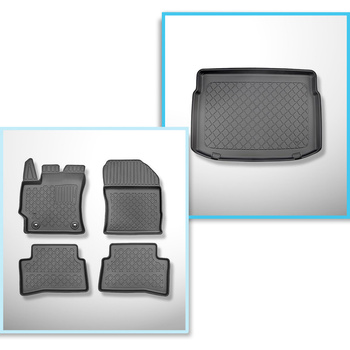 Kit tapis de coffre et tapis de voiture TPE pour: Toyota Corolla XII E210 Hayon 