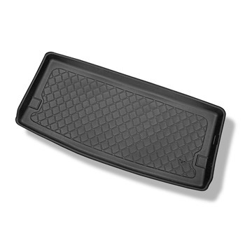 Tapis de coffre adapté pour Volkswagen Multivan T5 L1 Van (2003-05.2015) - bac de coffre - protection de coffre voiture - empattement court; derriere 3e rangée de sieges; taille du tapis 124 cm large x 56 cm long