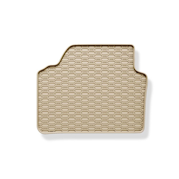 Tapis de sol en caoutchouc adapté pour BMW 3 E90, E91 Berline, Touring (2004-2013) - tapis de voiture - beige - 4 pcs.