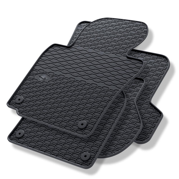 Tapis de sol en caoutchouc adapté pour Volkswagen Golf V Hayon, SW (2003-2008) - tapis de voiture - noir - 4 pcs.