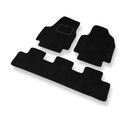Tapis de Sol Velours adapté pour Citroen Jumpy I Van (1995-2007) - Premium tapis de voiture - noir