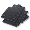 Tapis de sol en caoutchouc adapté pour Ford Fiesta VIII (2017-....) - tapis de voiture - noir