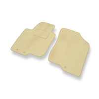 Tapis de Sol Velours adapté pour Hyundai i30 I (2007-2011) - Premium tapis de voiture - beige