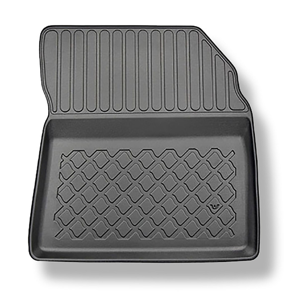 Tapis de sol en TPE adapté pour Peugeot Rifter Van (06.2018-....) - 5 sièges; version courte et longue; avec sièges réglables et non réglables dans la première rangée - tapis de voiture - noir