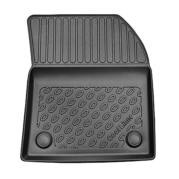 Tapis de sol en TPE adapté pour Peugeot 3008 II Hybrid & Hybrid4 SUV (09.2019-....) - avec Hi-Fi-System FOCAL - tapis de voiture - noir