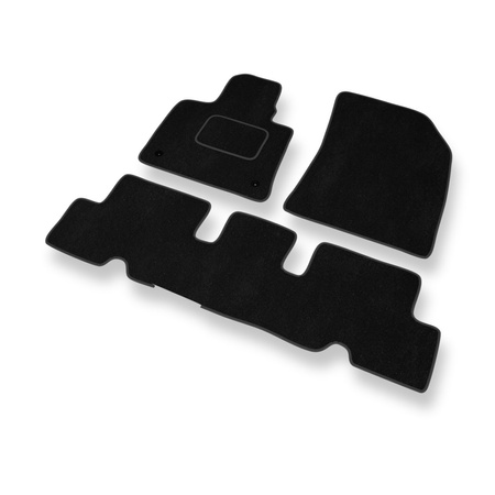 Tapis de Sol Velours adapté pour Citroen C4 Picasso II (2013-2018) - Premium tapis de voiture - noir