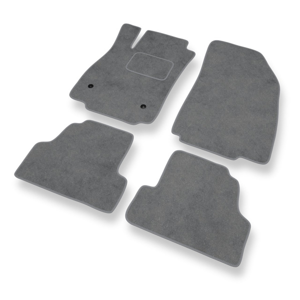 Tapis de Sol Velours adapté pour Chevrolet Trax Crossover (2012-2017) - Premium tapis de voiture - gris