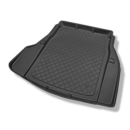 Tapis de coffre adapté pour BMW 5 E60 Berline (07.2003-02.2010) - bac de coffre - protection de coffre voiture - avec cavité gauche et droite