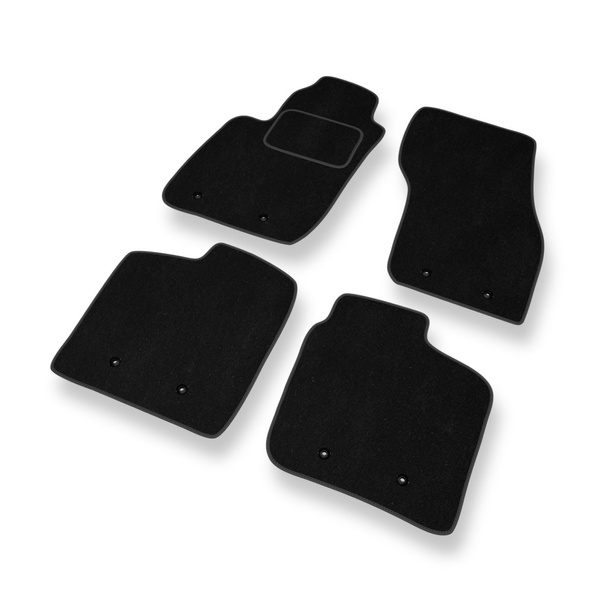 Tapis de Sol Velours adapté pour Volvo V40 I Break (1995-2004) - Premium tapis de voiture - noir