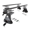 Barres de toit en acier adapté pour Skoda Superb mk II Liftback (2008-2015) - Porte-Bagages de Voiture noir - toit normal