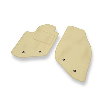 Tapis de Sol Velours adapté pour Volvo V70 II (2000-2007) - Premium tapis de voiture - beige