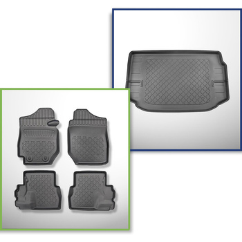 Kit tapis de coffre et tapis de voiture TPE pour: Suzuki Jimny II GJ SUV (10.201