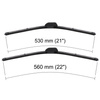 Balais d'essuie-glace de pare-brise adaptés pour Land Rover Discovery III, IV SUV (09.2004-2016) - balais plat