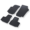 Tapis de sol en caoutchouc adapté pour Volkswagen up! (2011-....) - tapis de voiture - noir