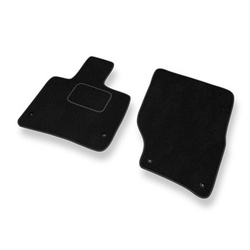 Tapis de Sol Velours adapté pour Audi Q7 I SUV (2005-2015) - Premium tapis de voiture - noir