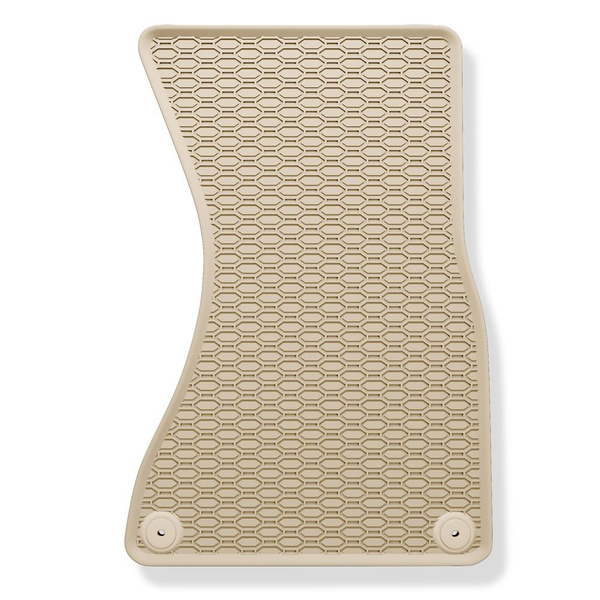 Tapis de sol en caoutchouc adapté pour Audi A7 4G (2010-2018) - tapis de voiture - beige
