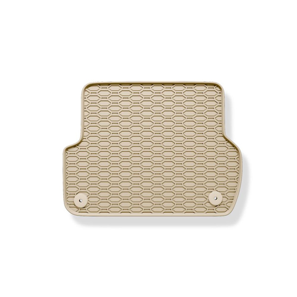 Tapis de sol en caoutchouc adapté pour Seat Exeo (2008-2013) - tapis de voiture - beige