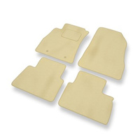 Tapis de Sol Velours adapté pour Nissan Juke (2010-....) - Premium tapis de voiture - beige