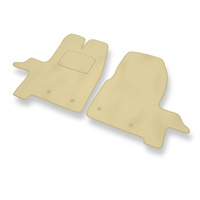 Tapis de Sol Velours adapté pour Ford Transit Custom (2012-....) - Premium tapis de voiture - beige