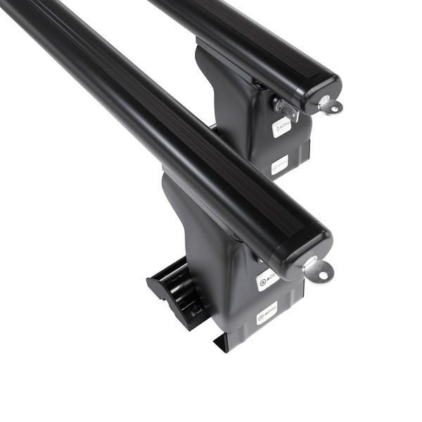 Barres de toit en aluminium adapté pour Hyundai Santa Fe SUV (2000-2005) - Porte-Bagages de Voiture noir - toit normal