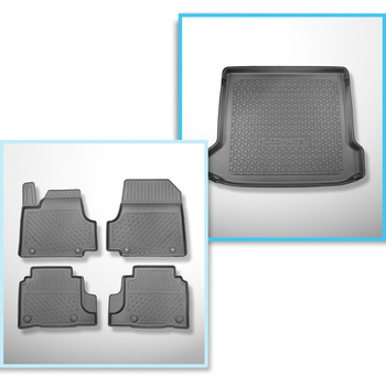 Kit tapis de coffre et tapis de voiture TPE pour: Hyundai Ioniq 5 Crossover (06.