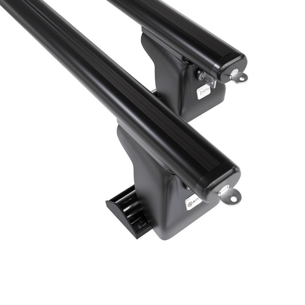 Barres de toit en aluminium adapté pour Kia Carnival mk II Monospace (2002-2005) - Porte-Bagages de Voiture noir - profil T