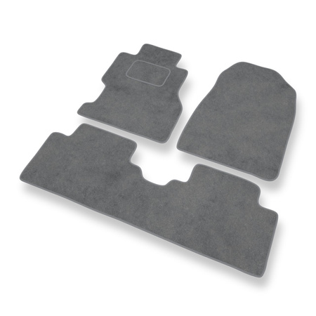 Tapis de Sol Velours adapté pour Honda Civic VII (3 portes, 4 portes) (2001-2005) - Premium tapis de voiture - gris