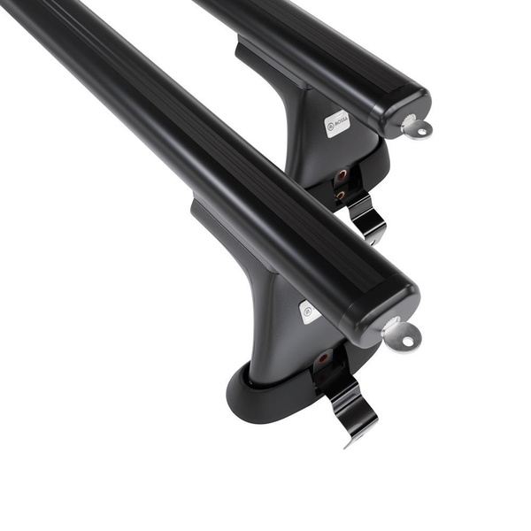 Barres de toit en aluminium adapté pour Renault Arkana SUV (2020-....) - Porte-Bagages de Voiture noir - toit normal