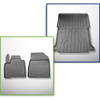 Kit tapis de coffre et tapis de voiture TPE pour: Mercedes-Benz Citan W420 Van (10.2021-....) - entraxe court;pas pour la version électrique